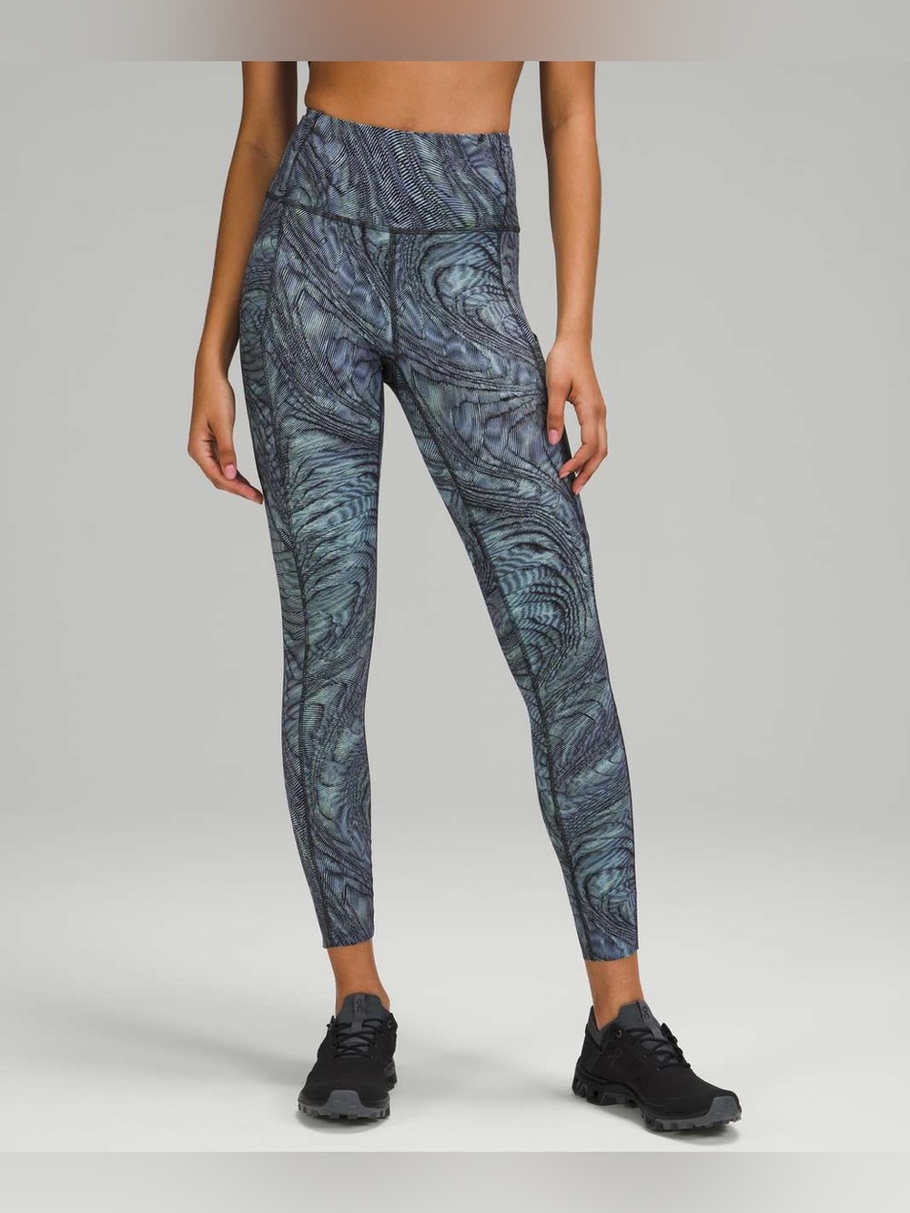 Lululemon Fast and Free Tight 25" *Non-Reflective Nulux Dimensional Icing Blue